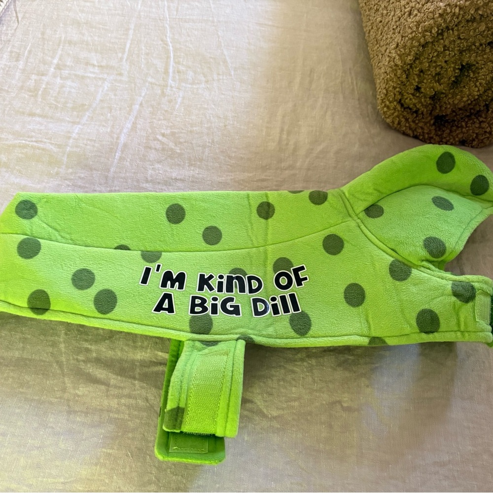 Playful Green Polka Dot Dog Outfit